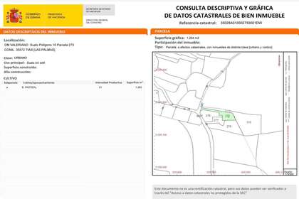 Urban plot for sale in Conil, Tías, Lanzarote. 