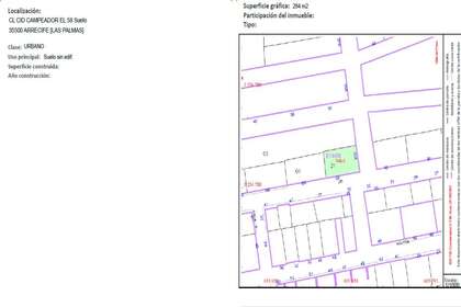 Urban plot for sale in San Francisco Javier, Arrecife, Lanzarote. 