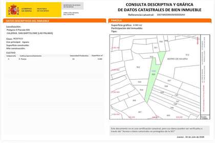 Rural/Agricultural land for sale in Güime, San Bartolomé, Lanzarote. 